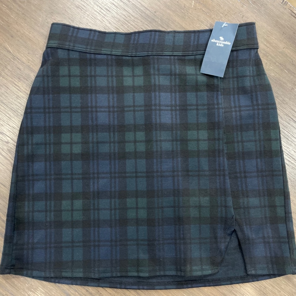 Abercrombie Kids - Girls notch plaid skirt